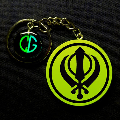 Khanda(sikh) I Glow In Dark I GOD.1