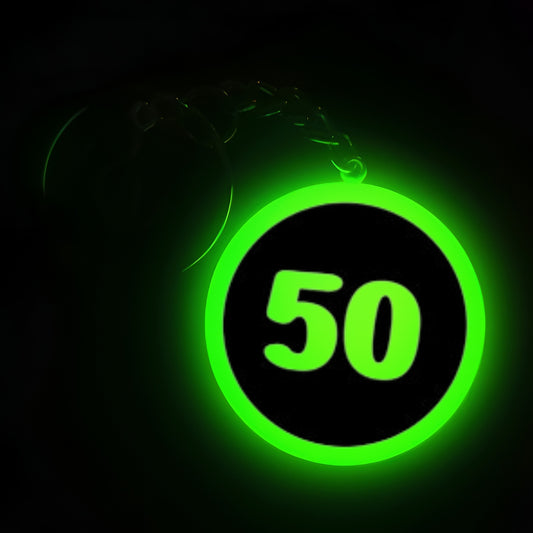 "50" Logo I Glow In Dark I Numbers.2