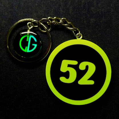 "52" Logo I Glow In Dark I Numbers.2