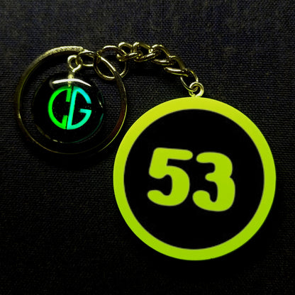 "53" Logo I Glow In Dark I Numbers.2