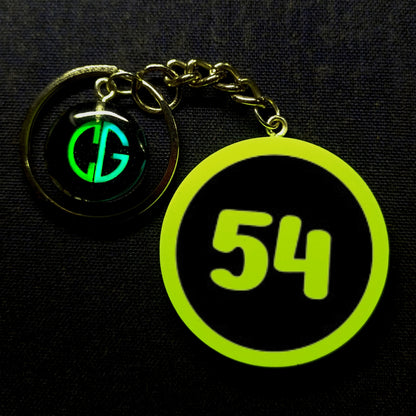 "54" Logo I Glow In Dark I Numbers.2