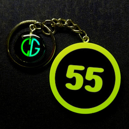 "55" Logo I Glow In Dark I Numbers.2