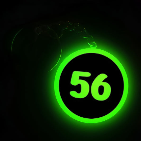 "56" Logo I Glow In Dark I Numbers.2