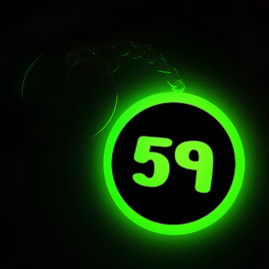 "59" Logo I Glow In Dark I Numbers.2