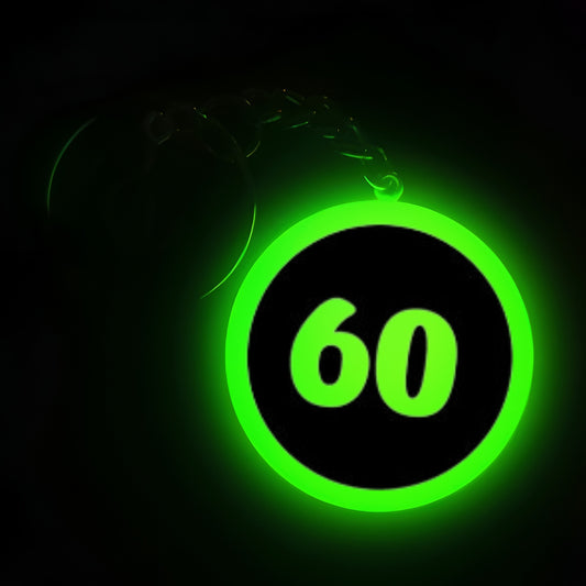 "60" Logo I Glow In Dark I Numbers.2