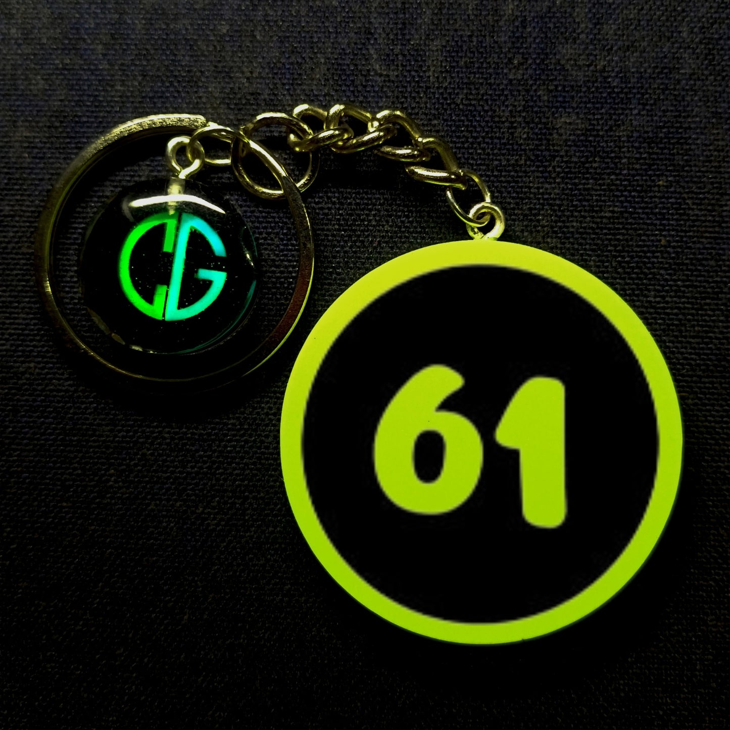 "61" Logo I Glow In Dark I Numbers.2