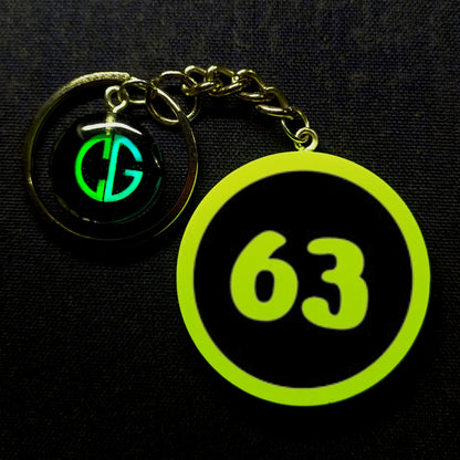 "63" Logo I Glow In Dark I Numbers.2