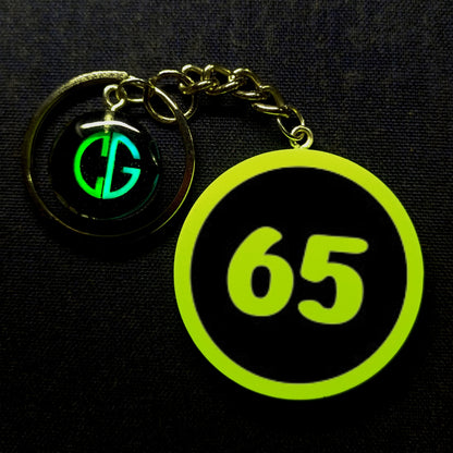 "65" Logo I Glow In Dark I Numbers.2