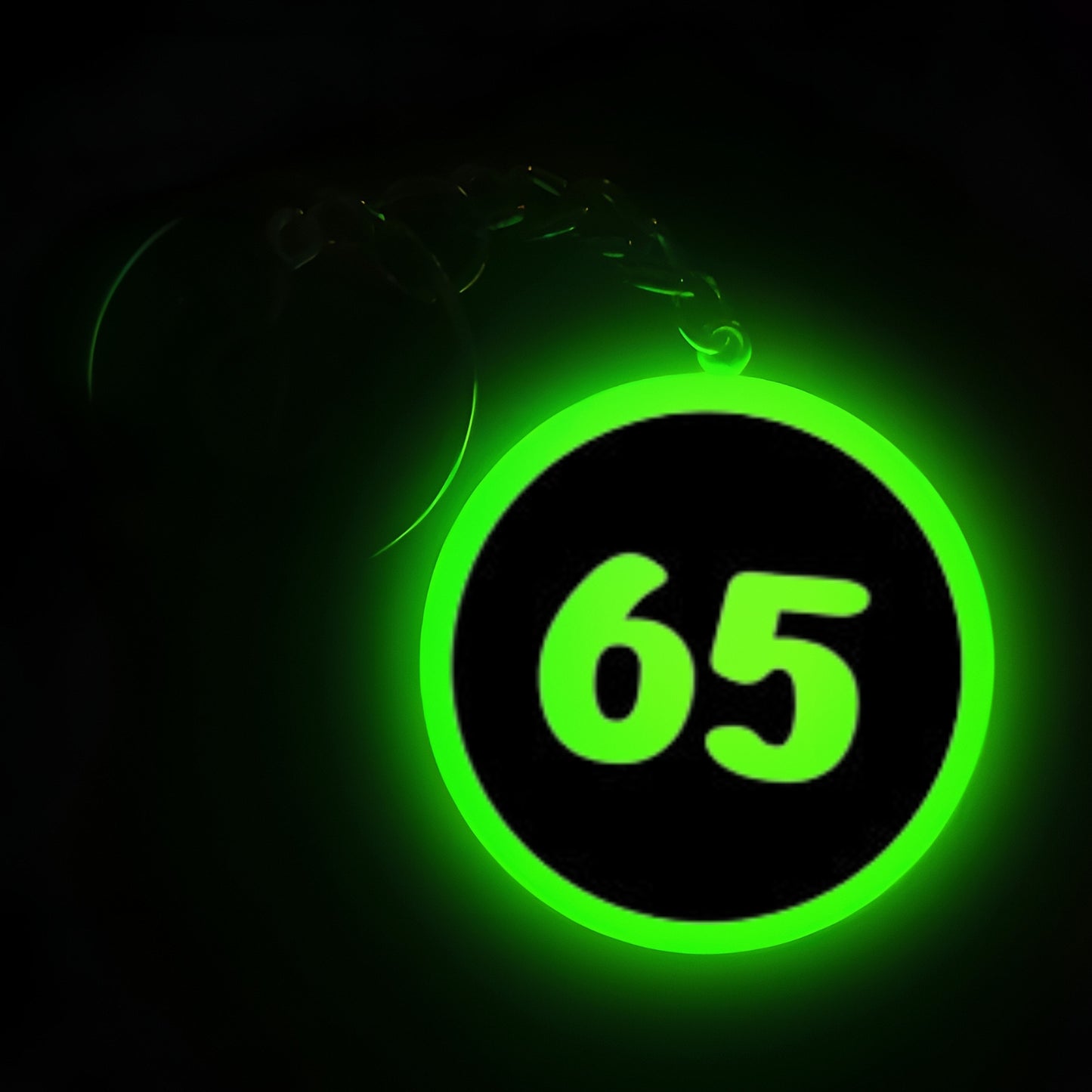 "65" Logo I Glow In Dark I Numbers.2