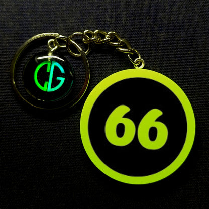 "66" Logo I Glow In Dark I Numbers.2