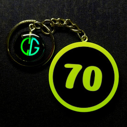 "70" Logo I Glow In Dark I Numbers.2