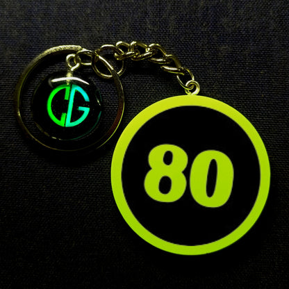 "80" Logo I Glow In Dark I Numbers.3