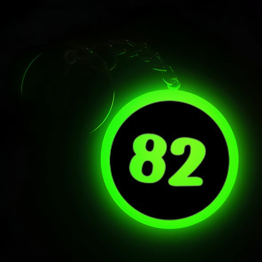 "82" Logo I Glow In Dark I Numbers.3
