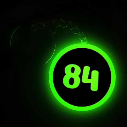 "84" Logo I Glow In Dark I Numbers.3