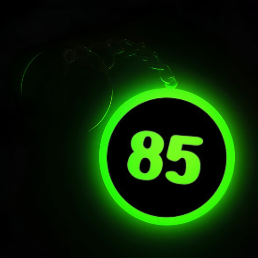 "85" Logo I Glow In Dark I Numbers.3