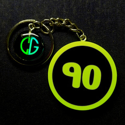 "90" Logo I Glow In Dark I Numbers.3