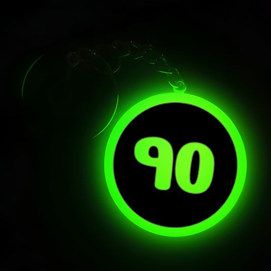 "90" Logo I Glow In Dark I Numbers.3