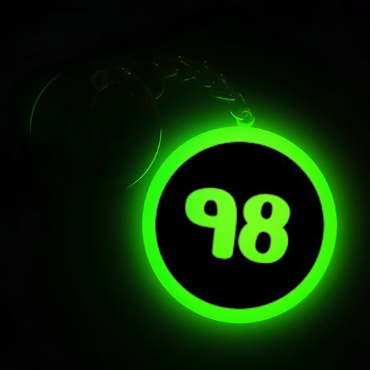 "98" Logo I Glow In Dark I Numbers.3