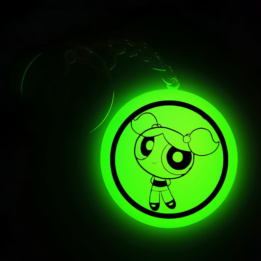 Cute Cartoon Girl I Glow In Dark I Cartoon.2