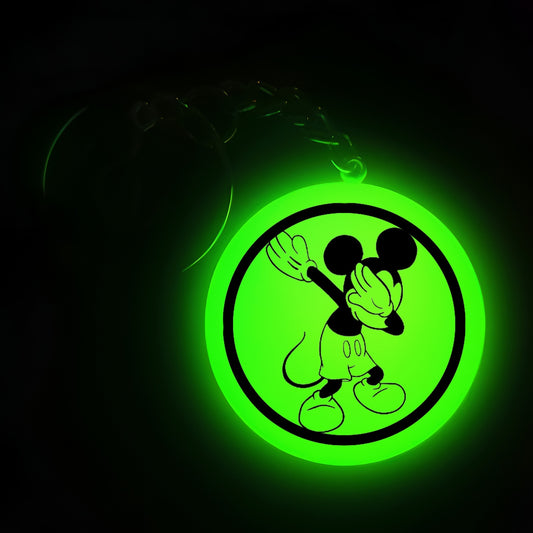 Glowing Mickey Mouse I Glow In Dark I Cartoon.2