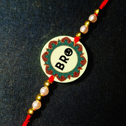 Custom Text Rakhi [Glow In Dark Rakhi].1