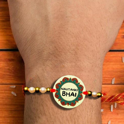 Custom Name In Flower Rakhi [Glow In Dark Rakhi].1