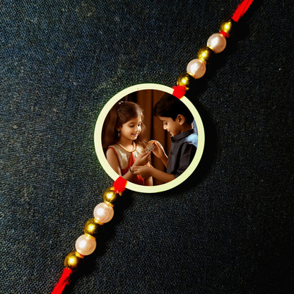 Custom Photo Rakhi [Glow In Dark Rakhi].2