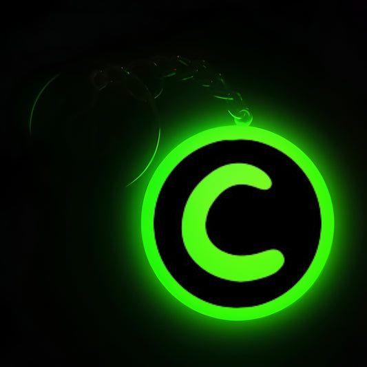 "C" Font I Glow In Dark I Alphabets