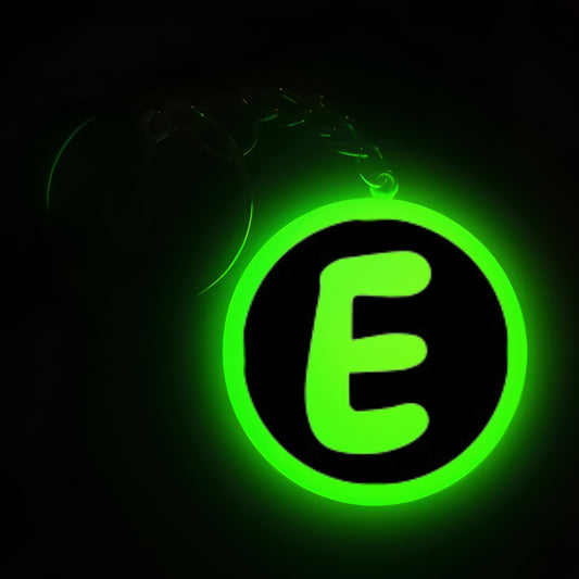 "E" Font I Glow In Dark I Alphabets