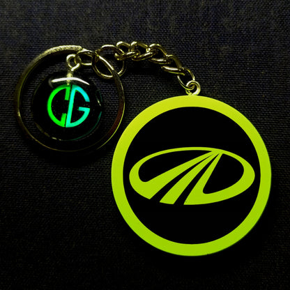 Mahindra (old) I Glow In Dark I Car Logo.1
