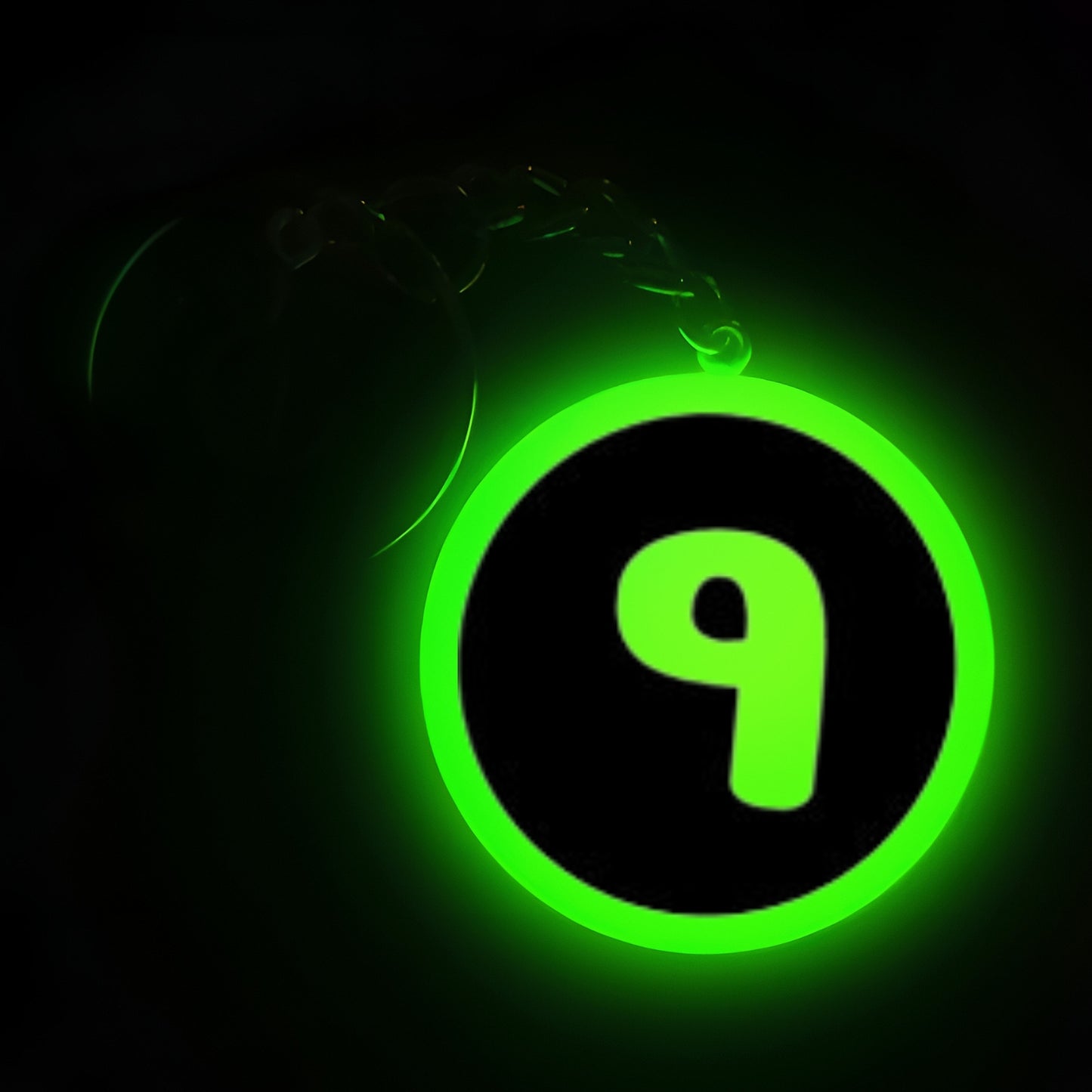 "9" Logo I Glow In Dark I Numbers.1
