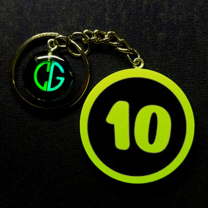 "10" Logo I Glow In Dark I Numbers.1