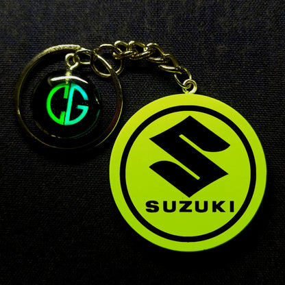 Suzuki With Text I Glow In Dark I Car Logo.1