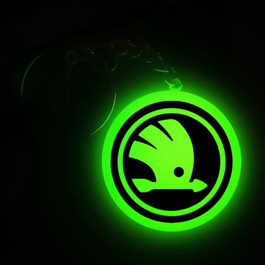 Skoda (1) I Glow In Dark I Car Logo.1