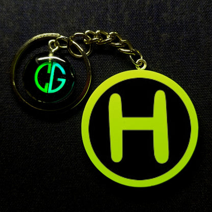 "H" Font I Glow In Dark I Alphabets