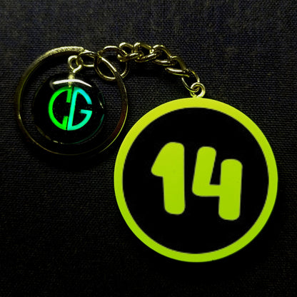 "14" Logo I Glow In Dark I Numbers.1