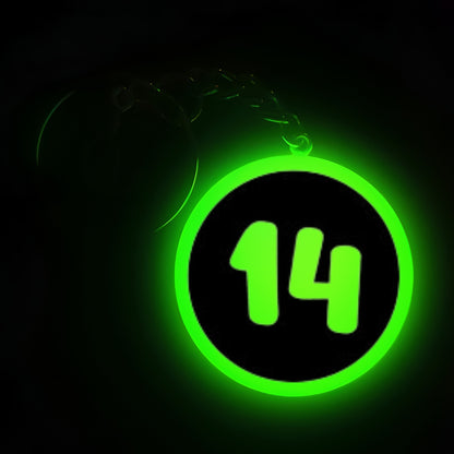 "14" Logo I Glow In Dark I Numbers.1