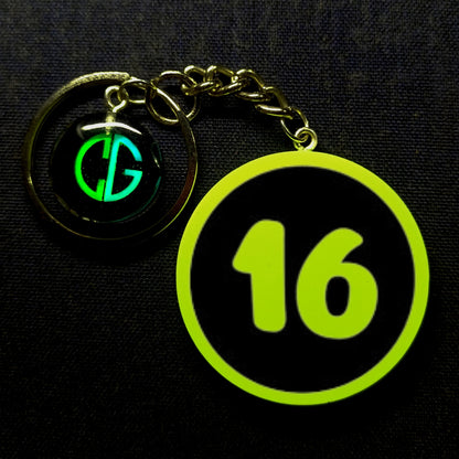 "16" Logo I Glow In Dark I Numbers.1