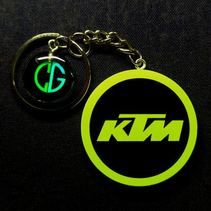 Glowing KTM Logo I Glow In Dark I Bike.1