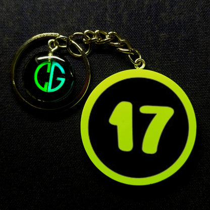 "17" Logo I Glow In Dark I Numbers.1