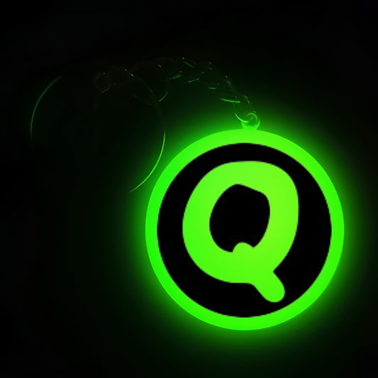 "Q" Font I Glow In Dark I Alphabets