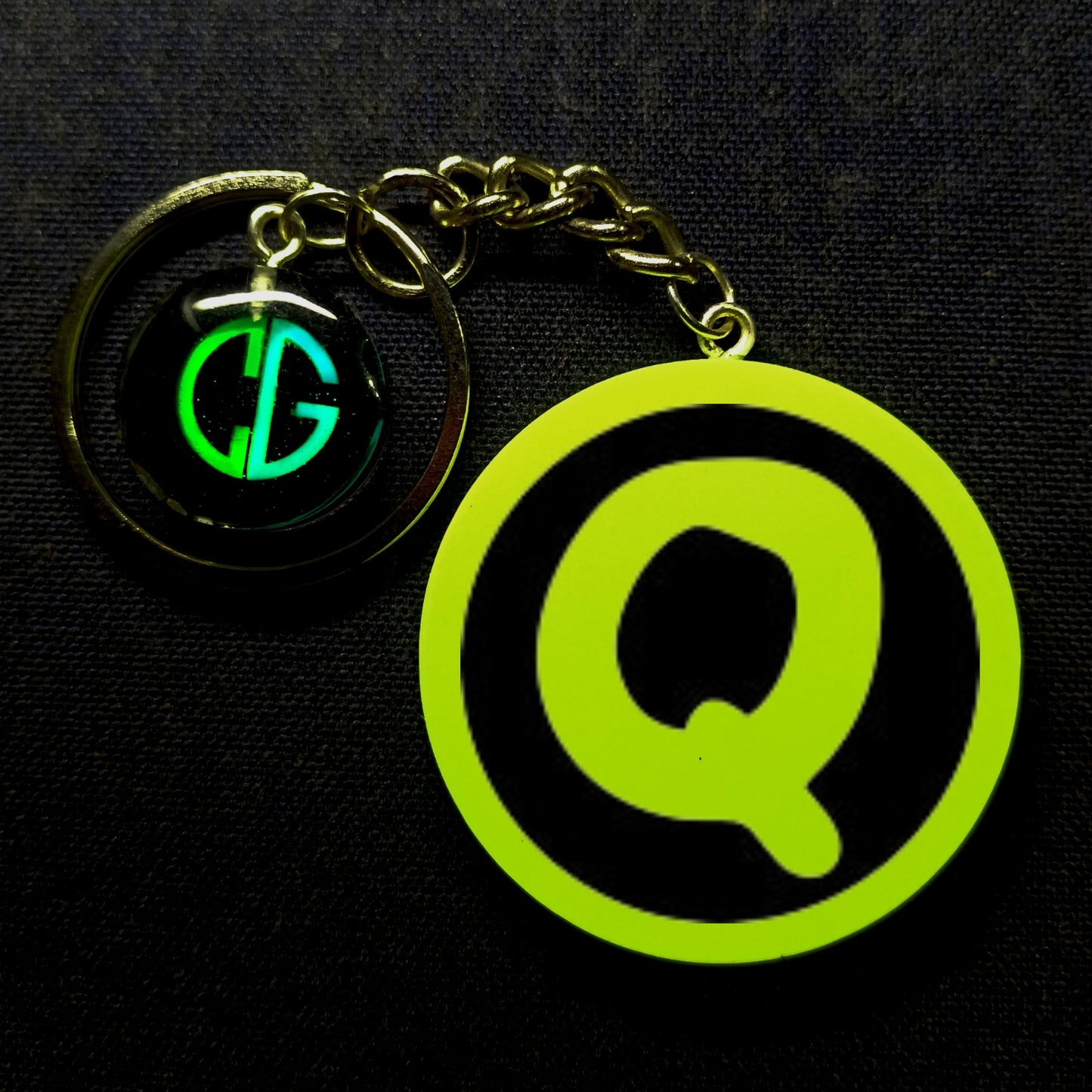 "Q" Font I Glow In Dark I Alphabets