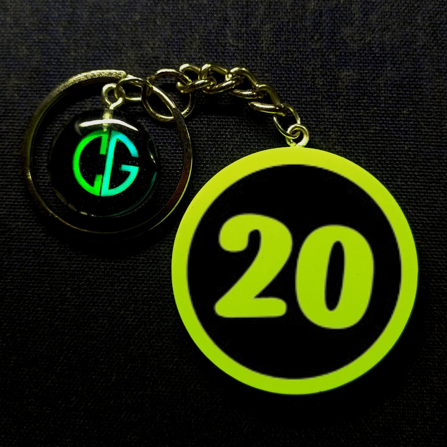 "20" Logo I Glow In Dark I Numbers.1