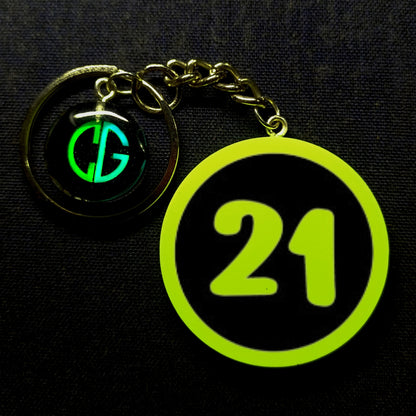 "21" Logo I Glow In Dark I Numbers.1