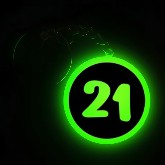 "21" Logo I Glow In Dark I Numbers.1