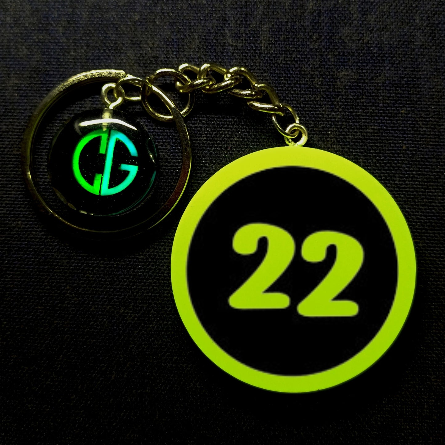 "22" Logo I Glow In Dark I Numbers.1