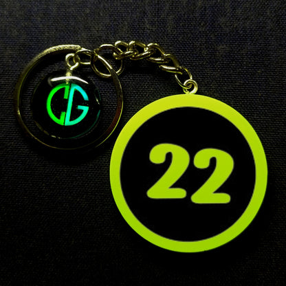 "22" Logo I Glow In Dark I Numbers.1