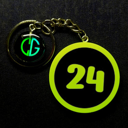 "24" Logo I Glow In Dark I Numbers.1