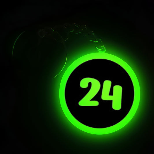 "24" Logo I Glow In Dark I Numbers.1