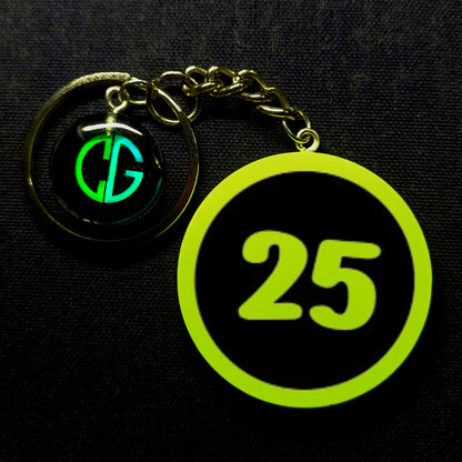 "25" Logo I Glow In Dark I Numbers.1